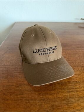 New Lucchese Brown Embroidered Bootmaker Cap